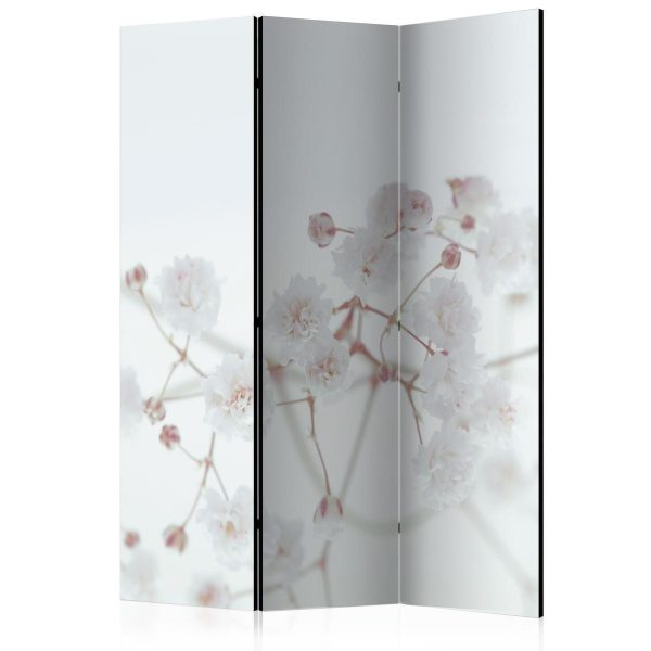 Room Divider - White Flowers