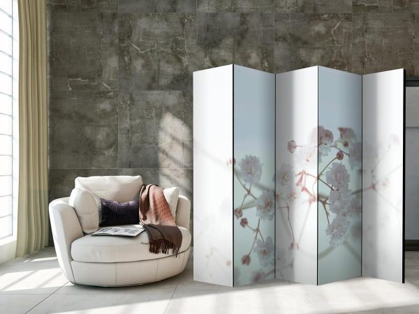 Room Divider - White Flowers II