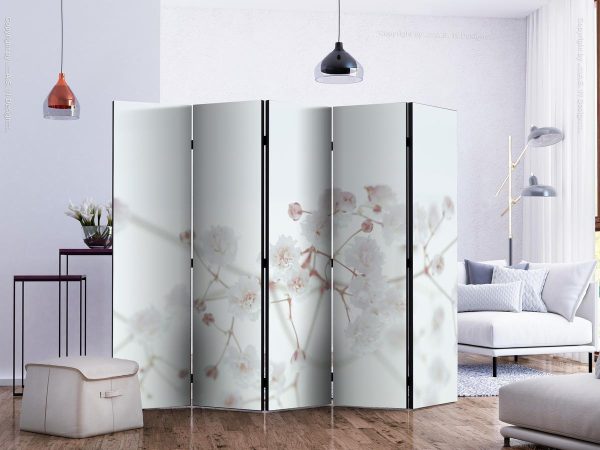 Room Divider - White Flowers II