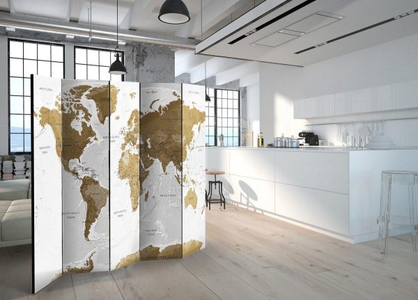 Room Divider - White Oceans