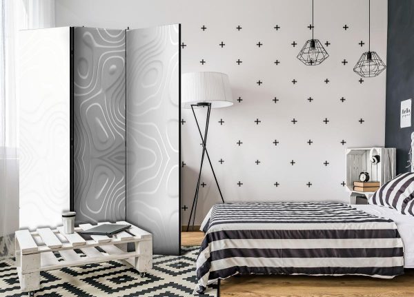 Room Divider - White waves I