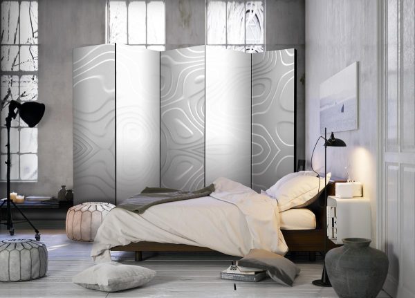 Room Divider - White waves II