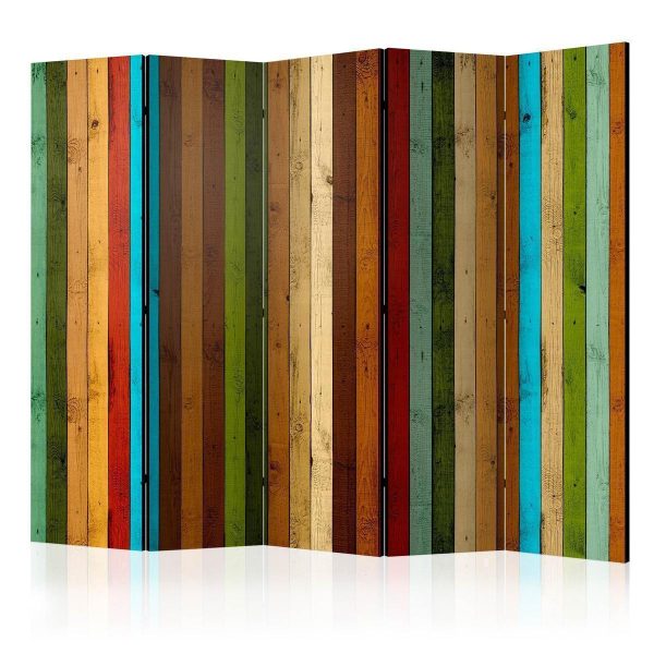 Room Divider - Wooden rainbow II