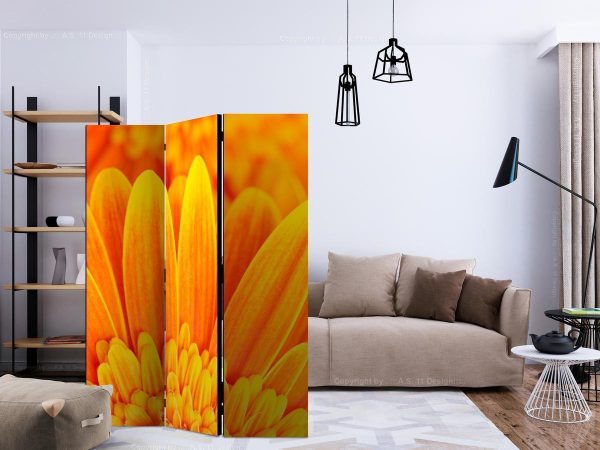 Room Divider - Yellow gerbera daisies