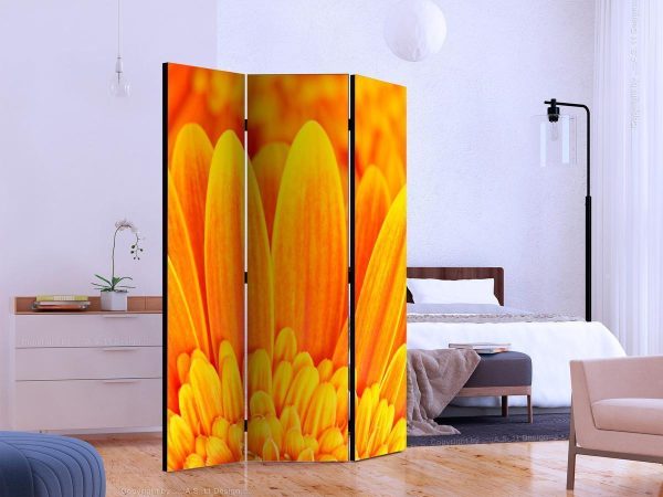 Room Divider - Yellow gerbera daisies