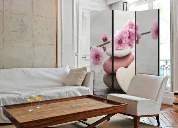 Room Divider - Zen Flowers