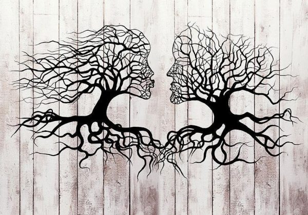 Wall Mural - A Kiss of a Trees