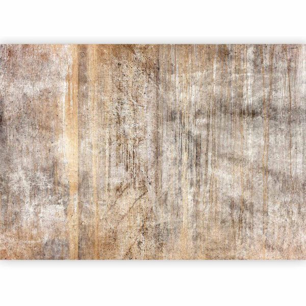 Wall Mural - Abstract beige - background with black textured concrete patterns