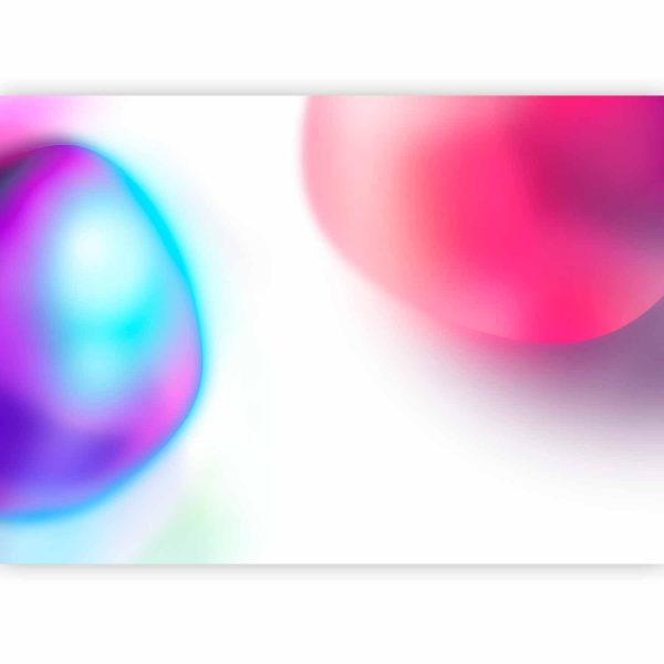 Wall Mural - Abstraction - Colorful Glass Pieces - Violet-Blue and Pink - Image 4