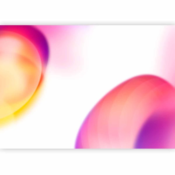 Wall Mural - Abstraction - Shapes - Juicy Yellow and Violet-Pink - Image 3