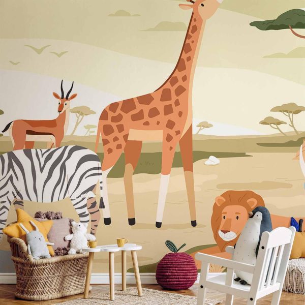 Wall Mural Wallpaper - Animals From Jungle Vector Illustration - Image 2