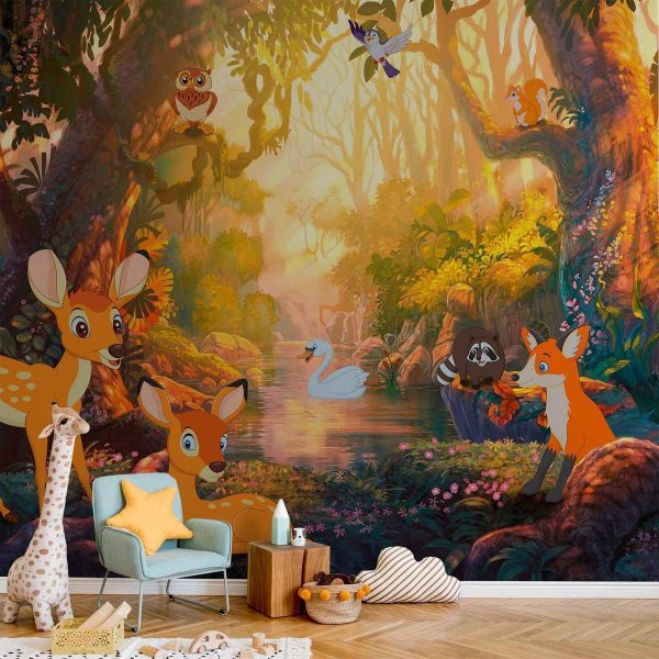 Wall Mural - Animals in the Forest