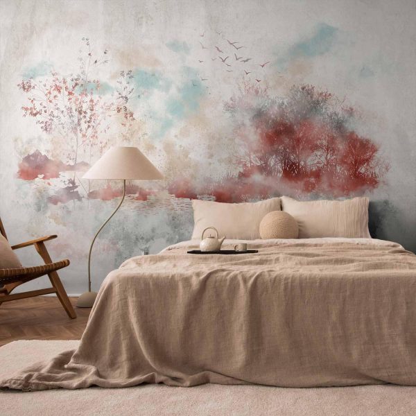 Wall Mural Wallpaper - Autumn Lake