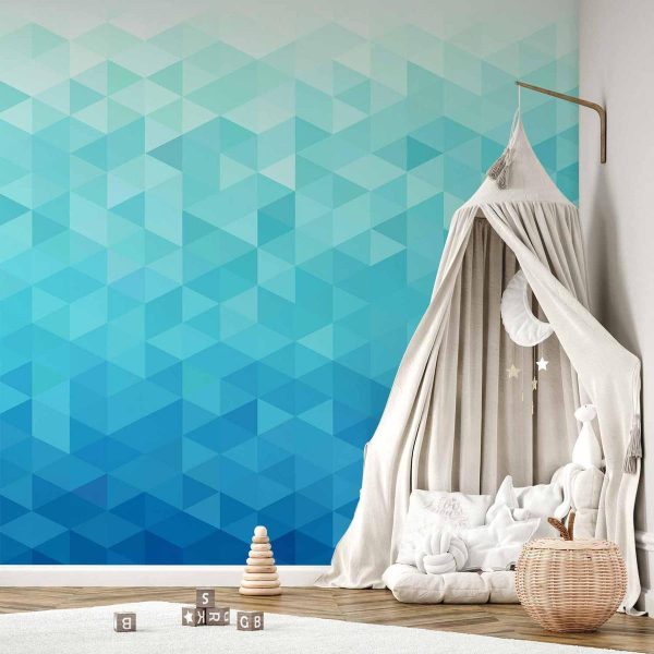 Wall Mural - Azure pixel