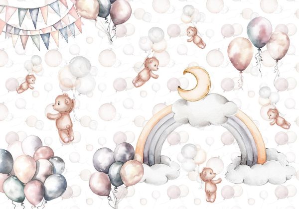 Wall Mural Wallpaper - Bears in the Sky - Image 6