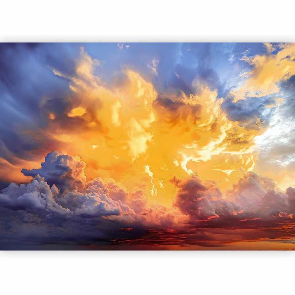 Wall Mural - Beautiful Sunset - Clouds in Warm Shades - Image 3