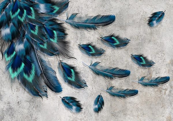 Wall Mural - Blown Feathers