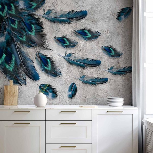 Wall Mural - Blown Feathers