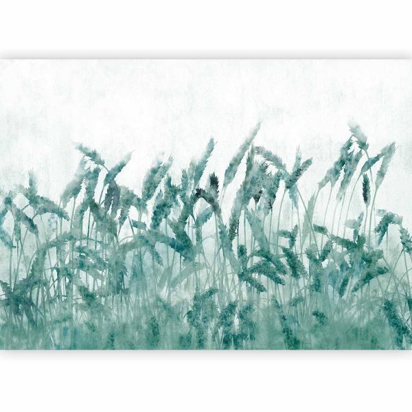 Wall Mural - Blue Ears of Wheat