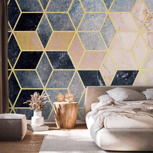 Wall Mural - Blue Geometric Pattern
