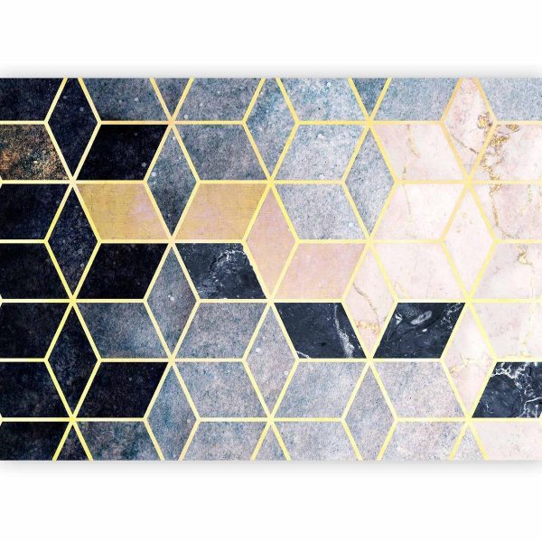 Wall Mural - Blue Geometric Pattern