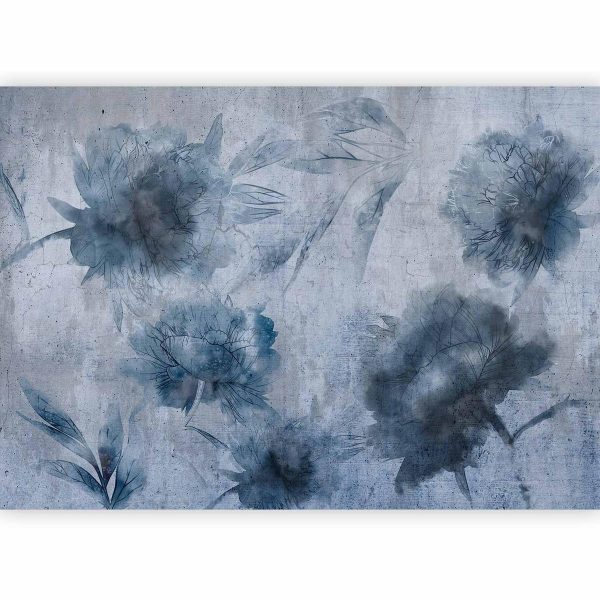 Wall Mural - Blue Peonies