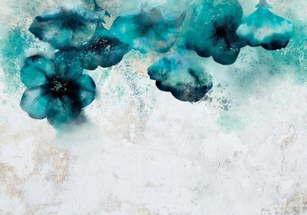 Wall Mural - Blue Poppies