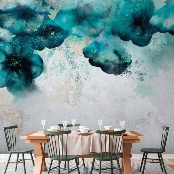 Wall Mural - Blue Poppies