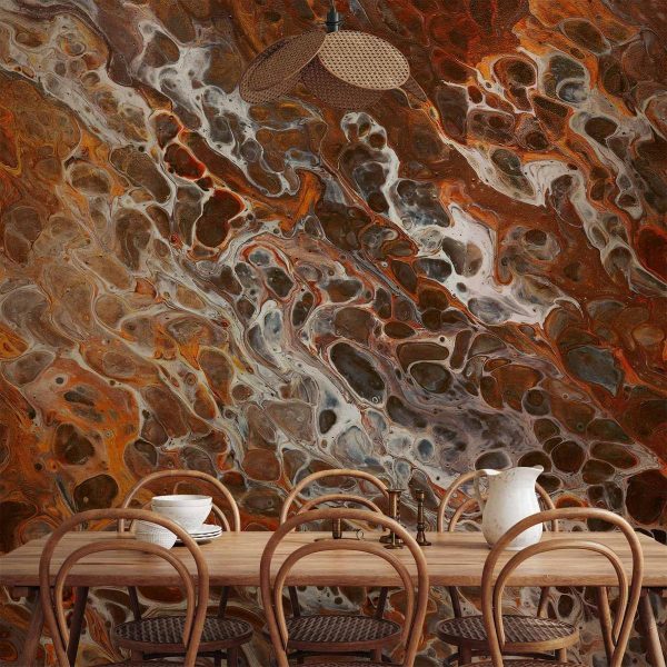 Wall Mural - Brown Craters