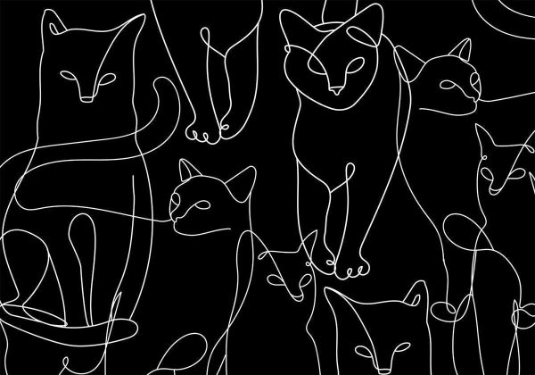 Wall Mural - Cat Habits - First Variant