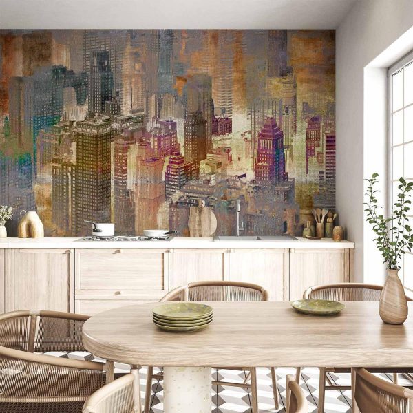Wall Mural - City in the mist