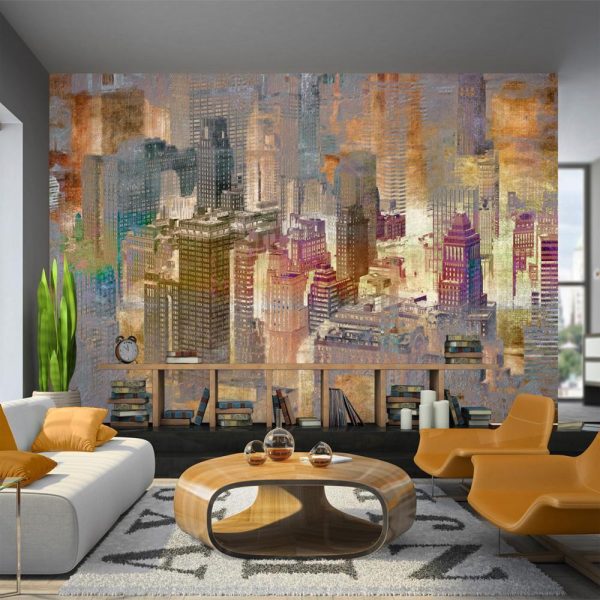 Wall Mural - City in the mist