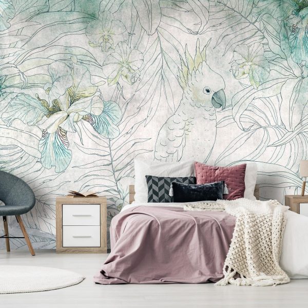 Wall Mural Wallpaper - Cockatoo in the Garden - Image 3
