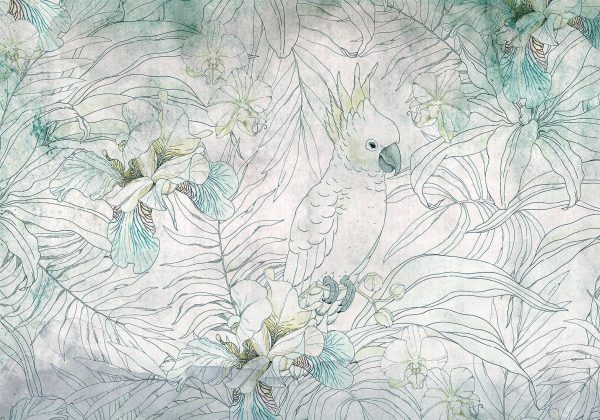 Wall Mural Wallpaper - Cockatoo in the Garden - Image 6