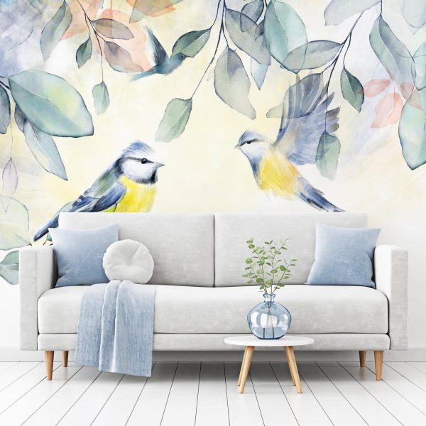 Wall Mural Wallpaper - Colorful Titmouse - Image 3