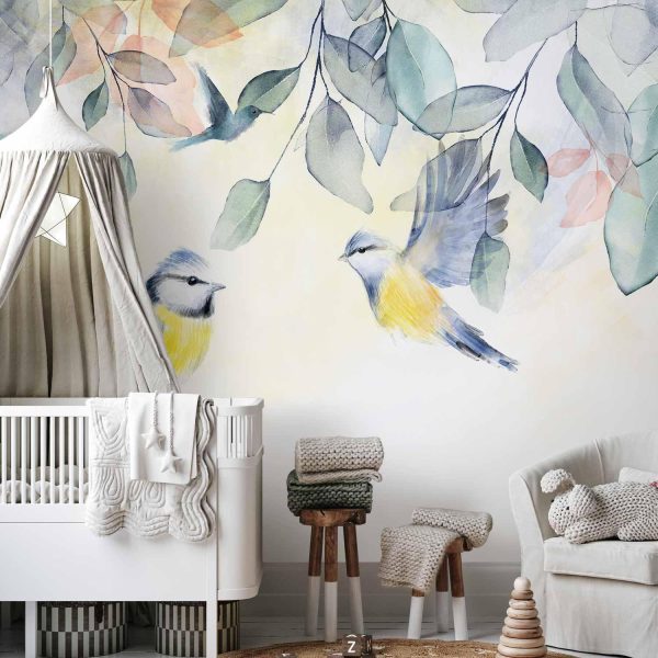Wall Mural Wallpaper - Colorful Titmouse - Image 2