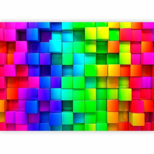 Wall Mural - Colourful Cubes