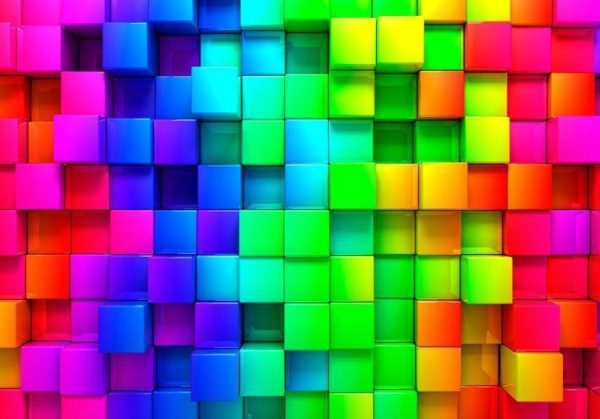 Wall Mural - Colourful Cubes