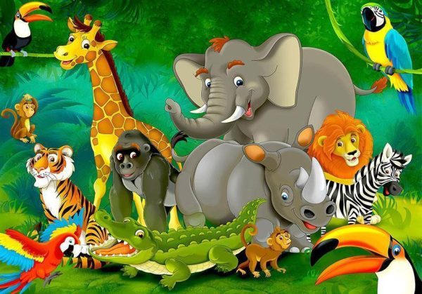 Wall Mural - Colourful Safari