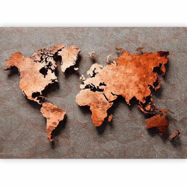 Wall Mural - Copper Map