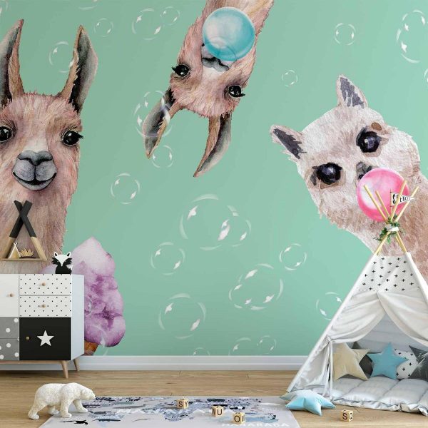 Wall Mural - Crazy Llamas