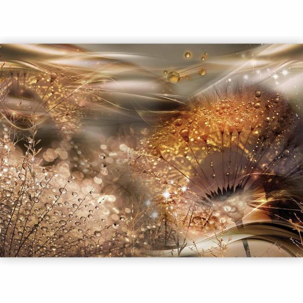 Wall Mural - Dandelions' World (Gold)