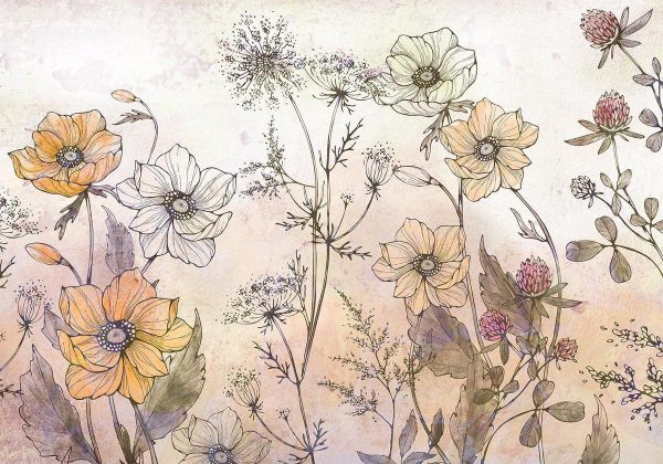 Wall Mural - Day in the Meadow - First Variant