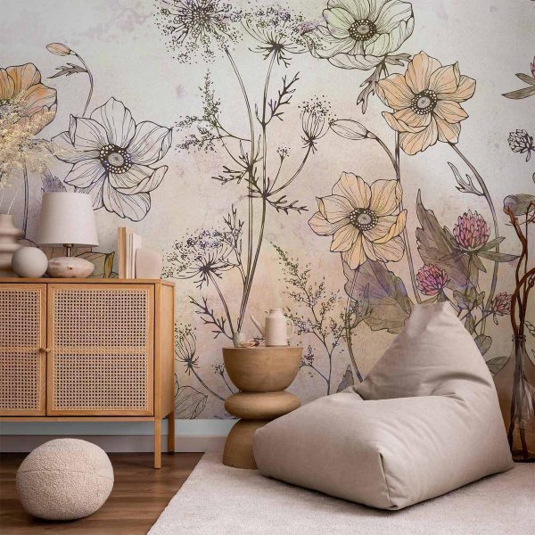 Wall Mural - Day in the Meadow - First Variant