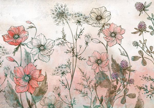 Wall Mural Wallpaper - Day in the Meadow - Third Variant - Image 6