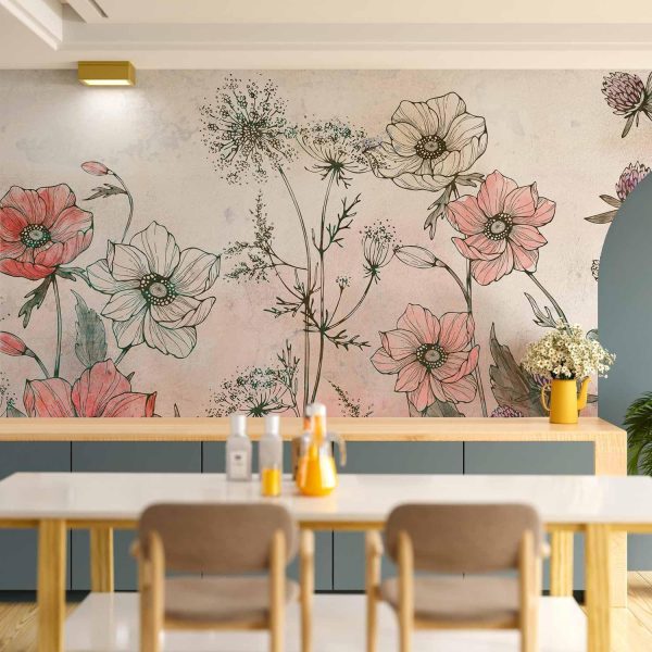 Wall Mural Wallpaper - Day in the Meadow - Third Variant - Image 2