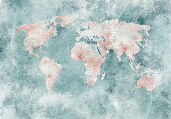 Wall Mural - Delicate Map