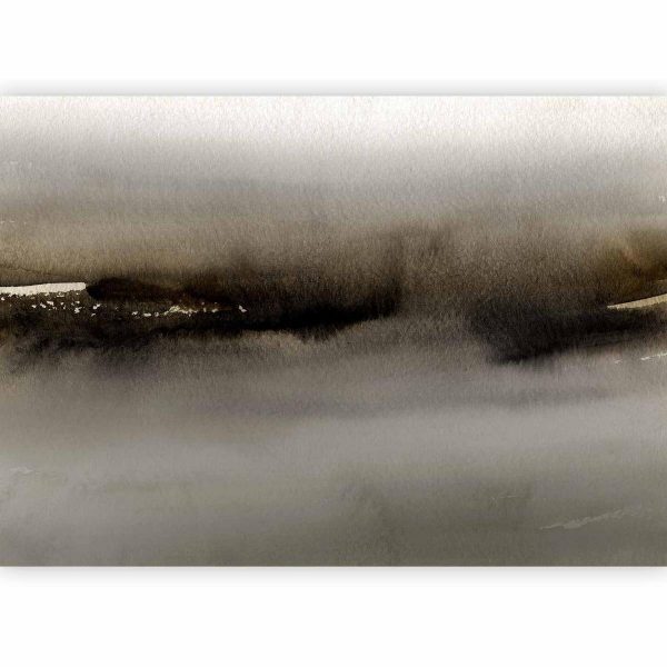 Wall Mural - Diuna - abstract modern painting in grey with black pattern
