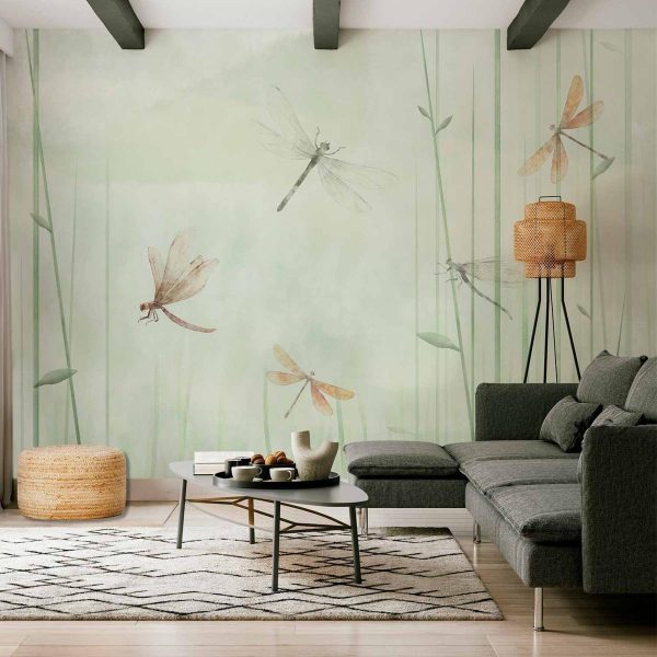 Wall Mural - Dragonflies in the Meadow
