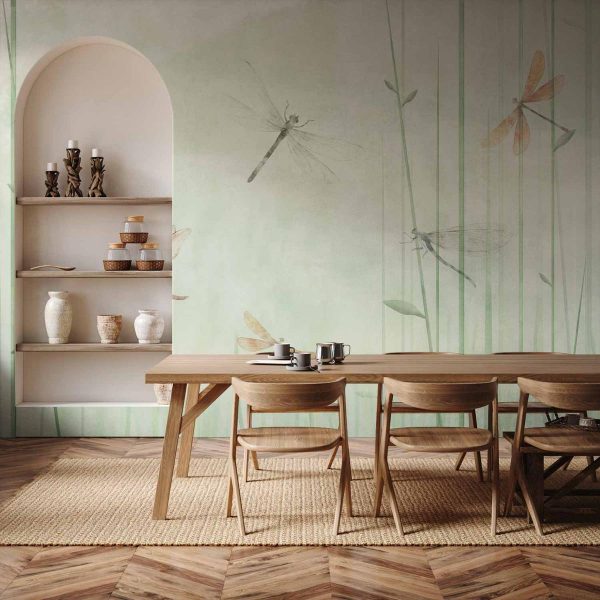 Wall Mural - Dragonflies in the Meadow